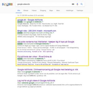 hvad er google adwords